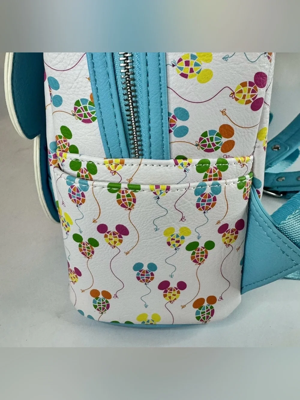 Disney Parks Epcot Loungefly Mini Backpack Mickey Mouse Balloons Vault 50th